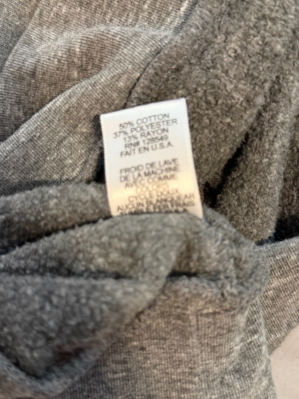 Aviator Nation - Heather Gray Hoodie - Rainbow Stripe Sleeves - Women’s Small - Picture 10 of 10